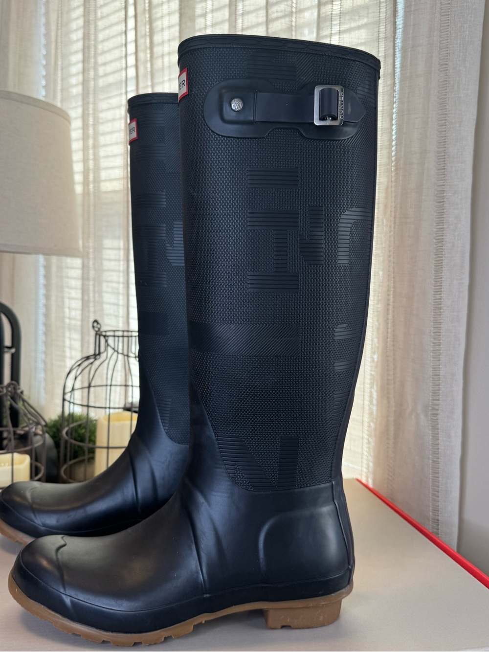 Hunter Black Exploded Logo Waterproof